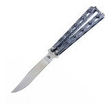 Bc114 Bear & Son's Butterfly 5  Silver Slot Navaja