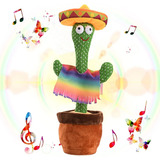 Juguete Cactus Bailando 120 Canciones En Español, Recargable Color Verde