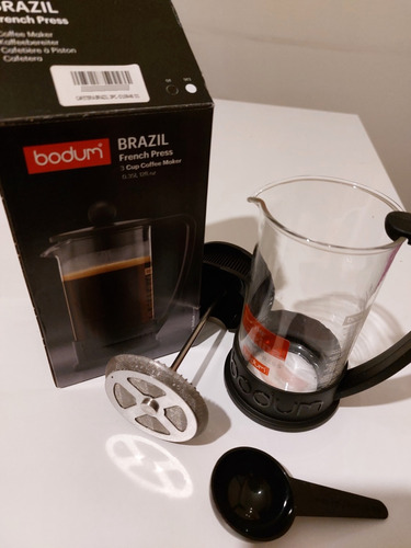 Cafetera Bodum Brazil 3 Pocillos Negra Como Nueva