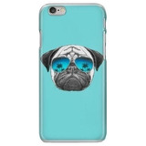 Funda Uso Rudo Pug Perro Azul Lentes Para Toda Marca De Ce *