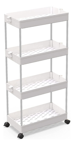 Estante Organizador De 4 Niveles Para Cocina/baño Blanco