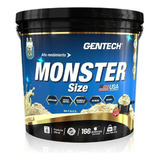 Suplemento En Polvo Gentech  Monster Size Whey 7900 Proteínas Sabor Vainilla En Balde De 14l