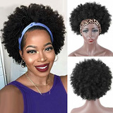 Pelucas - Leosa Afro Headband Wig Short Afro Kinky Curly Wig