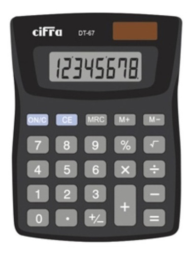 Calculadora De Escritorio 8 Digitos Grandes Cifra Dt-67