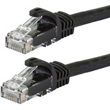 Cable De Conexión Ethernet Cat6  2 Pies  Negro Paquete...