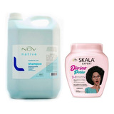 Shampoo Lino Nov + Baño Rizos Skala Antifrizz Y Nutricion