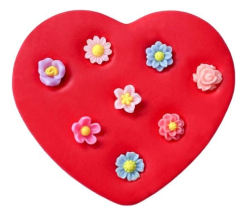 Molde De Silicone Micro Flores - Faby Rodrigues