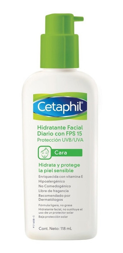 Hidratante Facial Diario Cetaphil  Fps 15 X 118 Ml