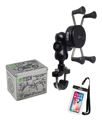 Soporte Porta Celular Gps Moto Para Manubrio Universal