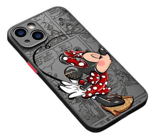 Funda Disney Mickey Minnie Love Capa Para iPhone 12, 15 Plus