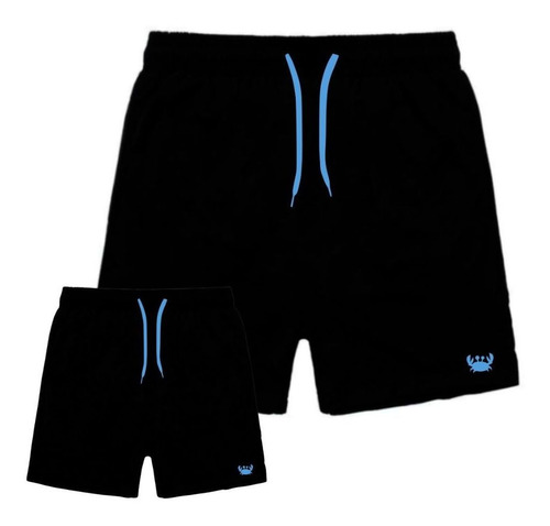 Kit Short Bermudas Tal Pai Tal Filho Moda Praia Masculina 