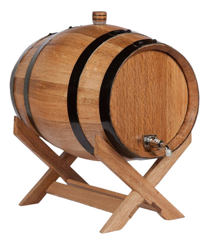 Barril De Madera Dispensador De Licor 10 Litros Y A