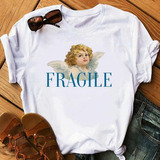 Remera Aesthetic Angel Fragile