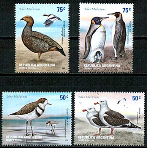 2002 Fauna- Aves Islas Malvinas- Argentina (sellos) Mint