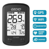 Ciclocomputador Geoid Gps Bluetooth Ant+ Usb Imperbeable Color Negro