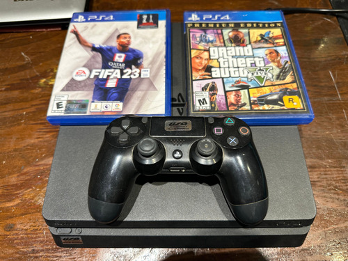 Consola Playstation 4 Sony Slim De 1 Tb, Color Negro+fifa 23