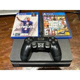 Consola Playstation 4 Sony Slim De 1 Tb, Color Negro+fifa 23