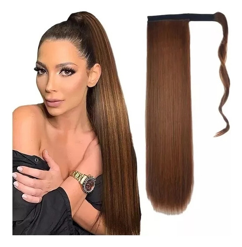 Extensiones Natural Coletas Cola Caballo Lacia Postizos Liso