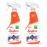 Kit 2 Desinfetante Lysoform Suave Odor 500ml Borrifador