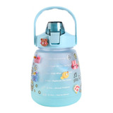 Botella De Agua Deportiva Cilindro Sport Diseño Niños Kawaii