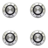 4 Knobs Vintage Numerados E C/ Parafuso P/ Guitarra, Pedais 