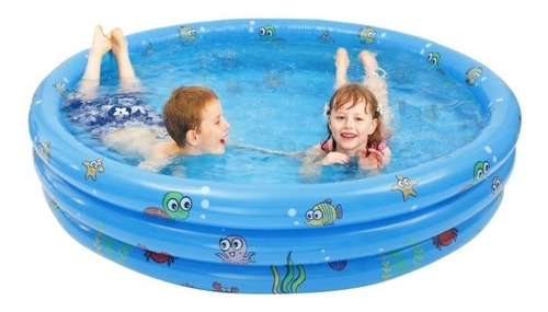 Piscina Inflable Mediana 3 Anillos 100x35 Para Niños