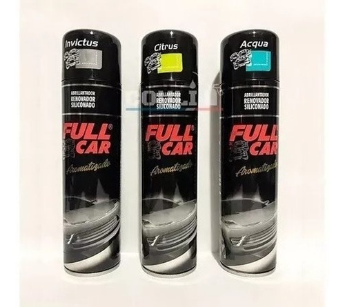 Silicona Aerosol Aromatizado 360cc Full Car X 12 Unid 