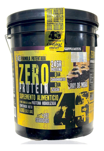 43 Proteina Zero Hidrolizada 6 Kg Pay Mora 43 Supplements