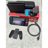 Nintendo Switch Oled 64gb - Controle Azul E Vermelho Neon