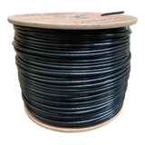 Cable Utp Doble Forro Exterior Cat5e Negro Cal24 305 Mts B03