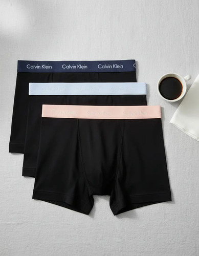 Boxer Trunk 3pack De Algodón Calvin Klein Calzoncillo Corto