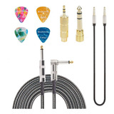 Sunyin - Cable De Amplificador Para Guitarra Elctrica, Cable