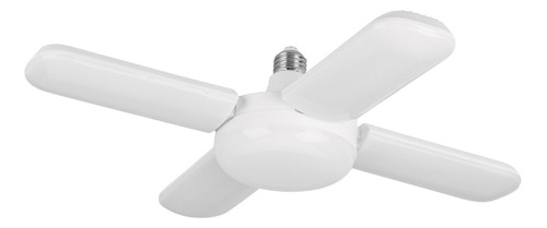 Lampara Led Tipo Ventilador 4 Aspas 40 W Volteck 26125 Color Blanco