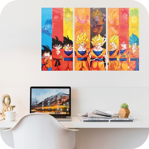 Cuadro Dragon Ball Z Super Fases De Goku Saiyajin Dragonball