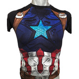 Playera Capitán America Unitalla Escudo 3d