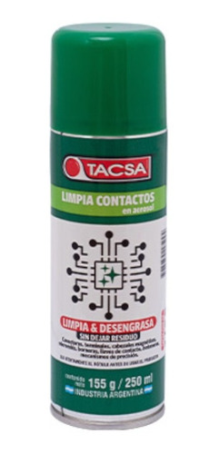 Limpia Contactos Aerosol Alta Pureza 250ml Tacsa 