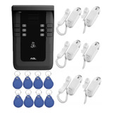 Kit Porteiro Externo Mais Interfone Com 6 Ponto Com 12 Tags