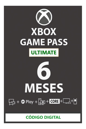 Game Pass Ultimate 6 Meses