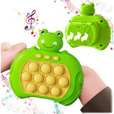 Jogo Pop Anti Estress Console Brinquedo Eletrônico Antiestres Quick Push Rana Verde