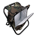 Silla Morral Plegable Portátil Y Cómoda Camuflada De Camping