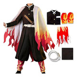 Rengoku Ky Demon Hunter Uniform Party Costume 2024