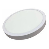 Foco Sobrepuesto Panel Plafon Led 24w Redondo Color Blanco