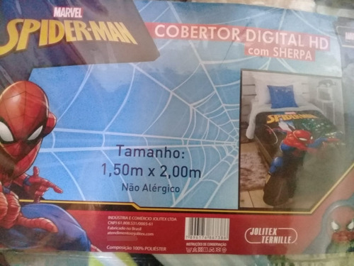 Cobertor Infantil Spider-man - Sherpa Jolitex