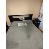 Juego De Dormitorio Moderno Cama + 2 Mesas De Luz + Modular 