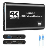 Placa Captura Vídeo 4k Full Hd 1080p Hdmi P/ Usb 3.0 Lives 