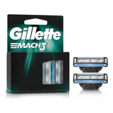 Carga Para Aparelho De Barbear Mach3 2 Unidades Gillette