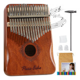 Kalimba 17 Teclas Pulgar Piano Africano Instrumento Musical