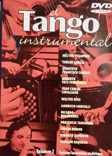 Tango Instrumental Dvd Nuevo 15 Temas Éxitos 