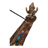 Incensario Porta Incenso Ganesha De Resina 7 Chakras