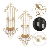 Classic Wall Mounted Candelabra X2 Outdoor Indoor Candle Lvv